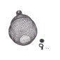 GloboStar® KENTUCKY 01899 Vintage Κρεμαστό Φωτιστικό Πλέγμα Μονόφωτο 1 x E27 IP20 Καφέ Μέταλλο - Μ40 x Π40 x Y60cm