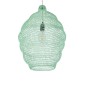 GloboStar® KENTUCKY 01900 Vintage Κρεμαστό Φωτιστικό Πλέγμα Μονόφωτο 1 x E27 IP20 Τιρκουάζ Μέταλλο - Μ40 x Π40 x Y60cm