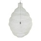 GloboStar® KENTUCKY 01901 Vintage Κρεμαστό Φωτιστικό Πλέγμα Μονόφωτο 1 x E27 IP20 Μπεζ Μέταλλο - Μ80 x Π80 x Y110cm