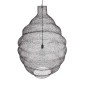 GloboStar® KENTUCKY 01902 Vintage Κρεμαστό Φωτιστικό Πλέγμα Μονόφωτο 1 x E27 IP20 Καφέ Μέταλλο - Μ80 x Π80 x Y110cm