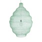 GloboStar® KENTUCKY 01903 Vintage Κρεμαστό Φωτιστικό Πλέγμα Μονόφωτο 1 x E27 IP20 Τιρκουάζ Μέταλλο - Μ80 x Π80 x Y110cm