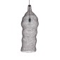 GloboStar® KENTUCKY 01905 Vintage Κρεμαστό Φωτιστικό Πλέγμα Μονόφωτο 1 x E27 IP20 Καφέ Μέταλλο - Μ30 x Π30 x Y80cm
