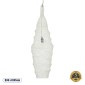 GloboStar® KENTUCKY 01907 Vintage Κρεμαστό Φωτιστικό Πλέγμα Μονόφωτο 1 x E27 IP20 Μπεζ Μέταλλο - Μ30 x Π30 x Y105m