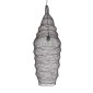 GloboStar® KENTUCKY 01908 Vintage Κρεμαστό Φωτιστικό Πλέγμα Μονόφωτο 1 x E27 IP20 Καφέ Μέταλλο - Μ30 x Π30 x Y105m
