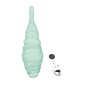 GloboStar® KENTUCKY 01909 Vintage Κρεμαστό Φωτιστικό Πλέγμα Μονόφωτο 1 x E27 IP20 Τιρκουάζ Μέταλλο - Μ30 x Π30 x Y105m