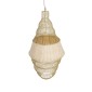 GloboStar® KENTUCKY 01910 Vintage Κρεμαστό Φωτιστικό Πλέγμα Μονόφωτο 1 x E27 IP20 Μπεζ Μέταλλο - Μ40 x Π40 x Υ80cm