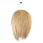 GloboStar® ARCHIPELAGO 01914 Boho Κρεμαστό Φωτιστικό Πλέγμα Μονόφωτο 1 x E27 IP20 Μπεζ Ξύλο - Μ120 x Π120 x Υ140cm