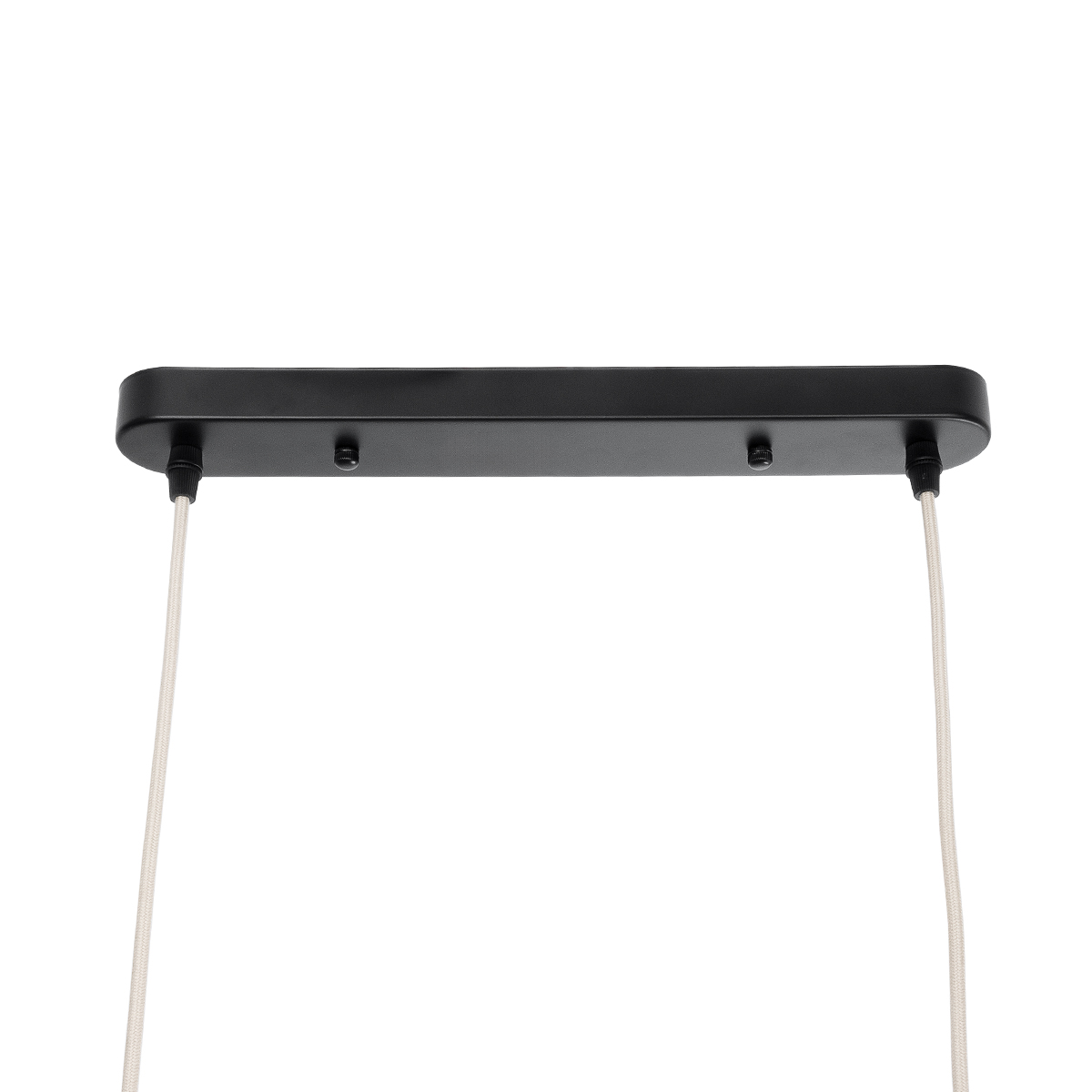 GloboStar® FISH 01927 Μοντέρνο Κρεμαστό Φωτιστικό Πλέγμα Δίφωτο 2 x E27 IP20 Μπεζ Ξύλο - Μ130 x Π42 x Υ42cm