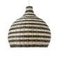 GloboStar® JAMAICA 01955 Boho Κρεμαστό Φωτιστικό Καμπάνα Μονόφωτο 1 x E27 IP20 Μπεζ & Χακί Ξύλο - Μ60 x Π60 x Υ60cm