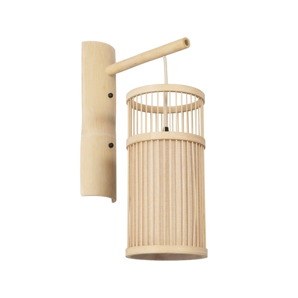 GLOBOSTAR® TULUM 01972 Boho Φωτιστικό Τοίχου - Απλίκα με Ντουί 1 x E27 AC 220-240V IP20 - Μπεζ - Μ16 x Π28 x Υ50cm