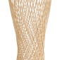 GloboStar® ROWAN 01994 Boho Επιτραπέζιο Φωτιστικό Μονόφωτο 1 x E27 AC220-240V IP20 - Φ17 x Υ42cm - Μπεζ Ξύλινο Μπαμπού Πλέγμα