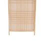 GloboStar® JUNIE 01997 Boho Επιτραπέζιο Φωτιστικό Πορτατίφ Μονόφωτο 1 x E27 AC220-240V IP20 - Μ20 x Π20 x Υ40cm - Μπεζ Ύφασμα με Μπεζ Ξύλινο Μπαμπού Πλέγμα