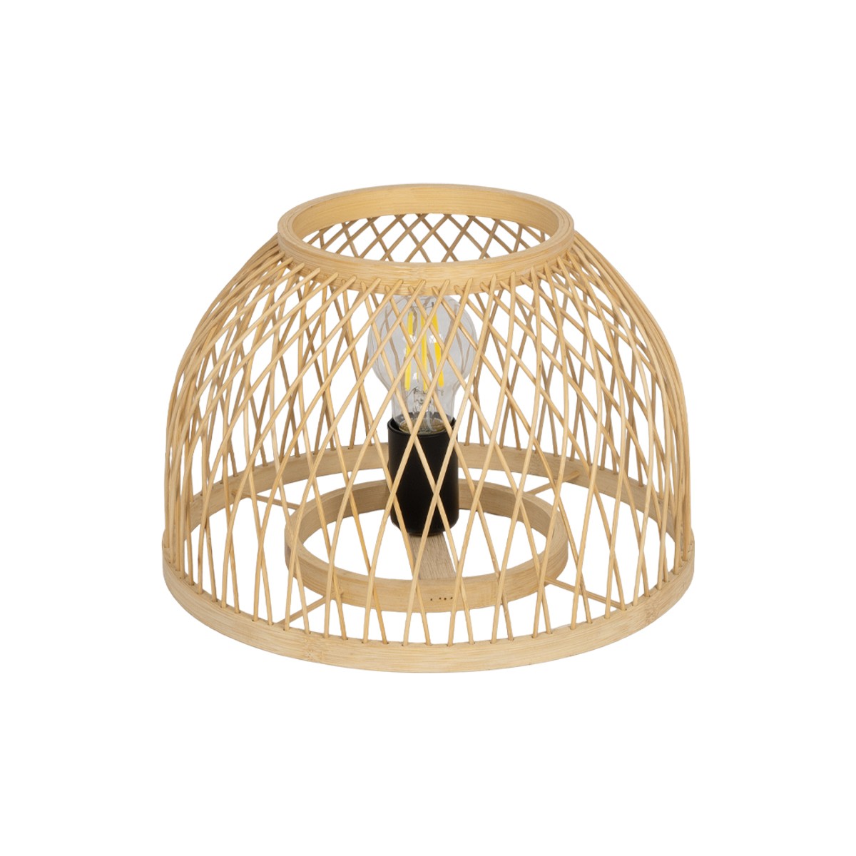 GLOBOSTAR® NOMAD 01998 Boho Επιτραπέζιο Φωτιστικό Πορτατίφ με Ντουί 1 x E27 AC 220-240V IP20 - Μπεζ - Μ30 x Π30 x Υ30cm