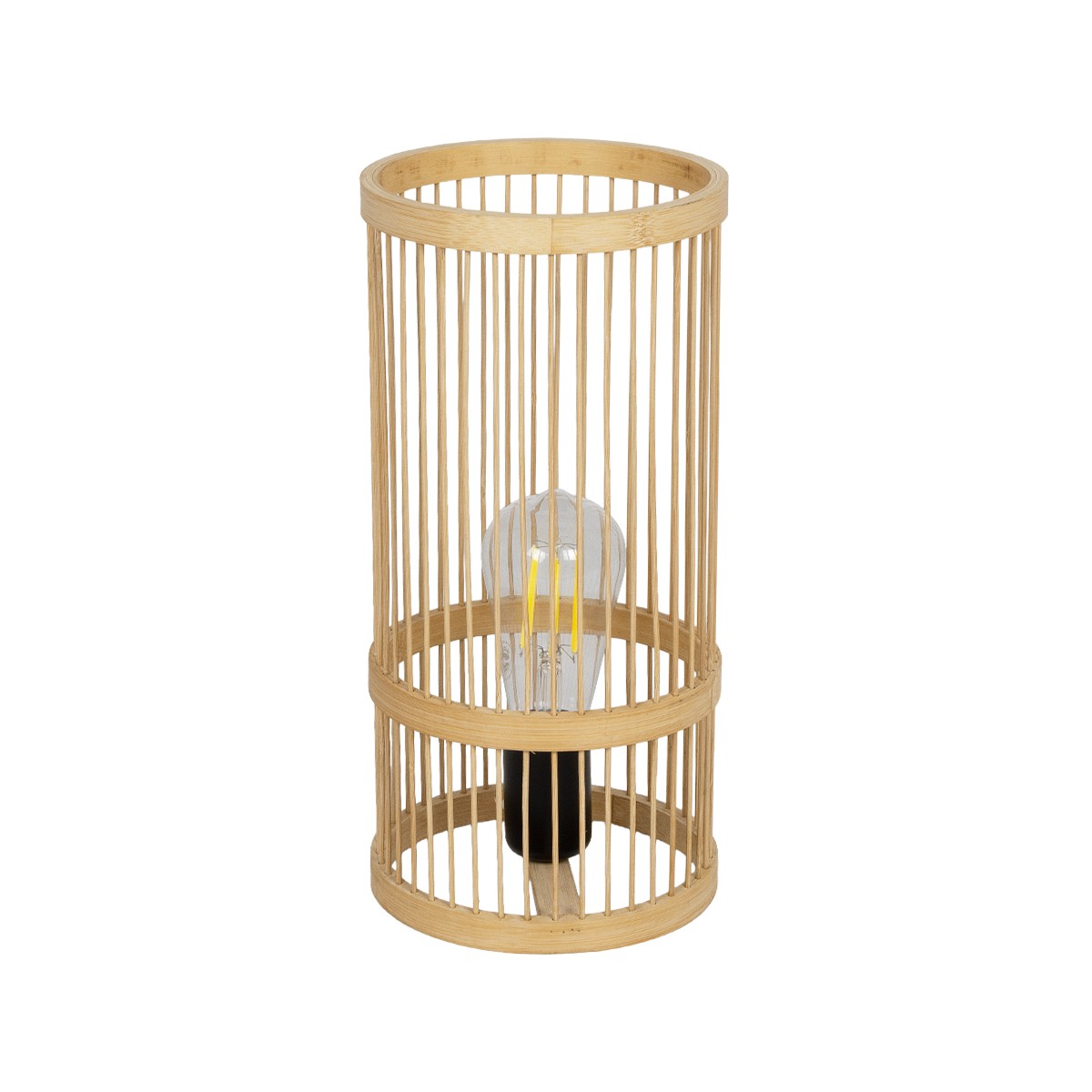 GLOBOSTAR® NOMAD 01999 Boho Επιτραπέζιο Φωτιστικό Πορτατίφ με Ντουί 1 x E27 AC 220-240V IP20 - Μπεζ - Μ16 x Π16 x Υ33cm