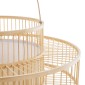 GloboStar® SORENIA 02004 Boho Επιδαπέδιο Φωτιστικό Μονόφωτο 1 x E27 IP20 Μπεζ Ξύλο - Μ60 x Π60 x Υ32cm