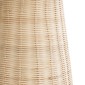 GloboStar® BOLSON 02012 Boho Επιδαπέδιο Φωτιστικό Μονόφωτο 1 x E27 IP20 Μπεζ Ξύλο με Λευκό Μέταλλο - Μ30 x Π30 x Υ70cm