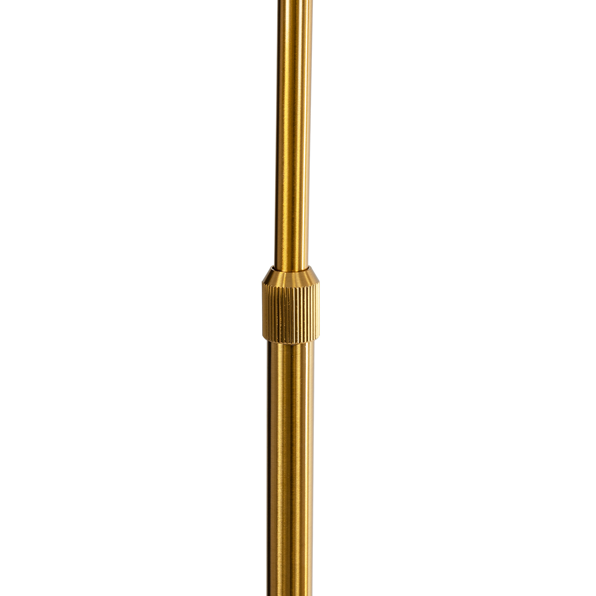 GloboStar® CORDELIA 02025 Μοντέρνο Επιδαπέδιο Φωτιστικό Μονόφωτο 1 x E27 IP20 Χρυσό Αλουμίνιο, Λευκό Γυαλί με Λευκό Μάρμαρο - Μ30 x Π38 x Υ180cm