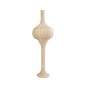 GloboStar® ALADDIN 02050 Boho Επιδαπέδιο Φωτιστικό Μονόφωτο 1 x E27 IP20 Μπεζ Ξύλο - Μ40 x Π40 x Υ120cm