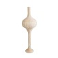 GloboStar® ALADDIN 02050 Boho Επιδαπέδιο Φωτιστικό Μονόφωτο 1 x E27 IP20 Μπεζ Ξύλο - Μ40 x Π40 x Υ120cm