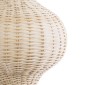 GloboStar® ALADDIN 02050 Boho Επιδαπέδιο Φωτιστικό Μονόφωτο 1 x E27 IP20 Μπεζ Ξύλο - Μ40 x Π40 x Υ120cm