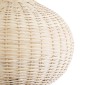 GloboStar® ALADDIN 02051 Boho Επιδαπέδιο Φωτιστικό Μονόφωτο 1 x E27 IP20 Μπεζ Ξύλο - Μ50 x Π50 x Υ150cm