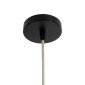 GloboStar® CABALLEROS 02053 Boho Κρεμαστό Φωτιστικό Καμπάνα Μονόφωτο 1 x E27 IP20 Πολύχρωμο Ξύλο - Μ40 x Π40 x Υ27cm