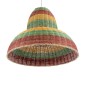GloboStar® CABALLEROS 02058 Boho Κρεμαστό Φωτιστικό Καμπάνα Μονόφωτο 1 x E27 IP20 Πολύχρωμο Ξύλο - Μ70 x Π70 x Υ60cm