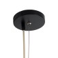 GloboStar® CABALLEROS 02059 Boho Κρεμαστό Φωτιστικό Καμπάνα Μονόφωτο 1 x E27 IP20 Πολύχρωμο Ξύλο - Μ100 x Π100 x Υ80cm