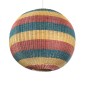 GloboStar® CABALLEROS 02064 Boho Κρεμαστό Φωτιστικό Μπάλα Μονόφωτο 1 x E27 IP20 Πολύχρωμο Ξύλο - Μ100 x Π100 x Υ100cm