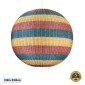 GloboStar® CABALLEROS 02064 Boho Κρεμαστό Φωτιστικό Μπάλα Μονόφωτο 1 x E27 IP20 Πολύχρωμο Ξύλο - Μ100 x Π100 x Υ100cm