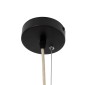 GloboStar® ARCHIPELAGO 02067 Boho Κρεμαστό Φωτιστικό Πλέγμα Μονόφωτο 1 x E27 IP20 Μπεζ Ξύλο - Μ100 x Π100 x Υ120cm
