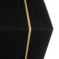 GloboStar® SALERNO 02078 Boho Κρεμαστό Φωτιστικό Πλέγμα Μονόφωτο 1 x E27 IP20 Μαύρο & Μπεζ Σχοινί - Μ50 x Π50 x Υ80cm