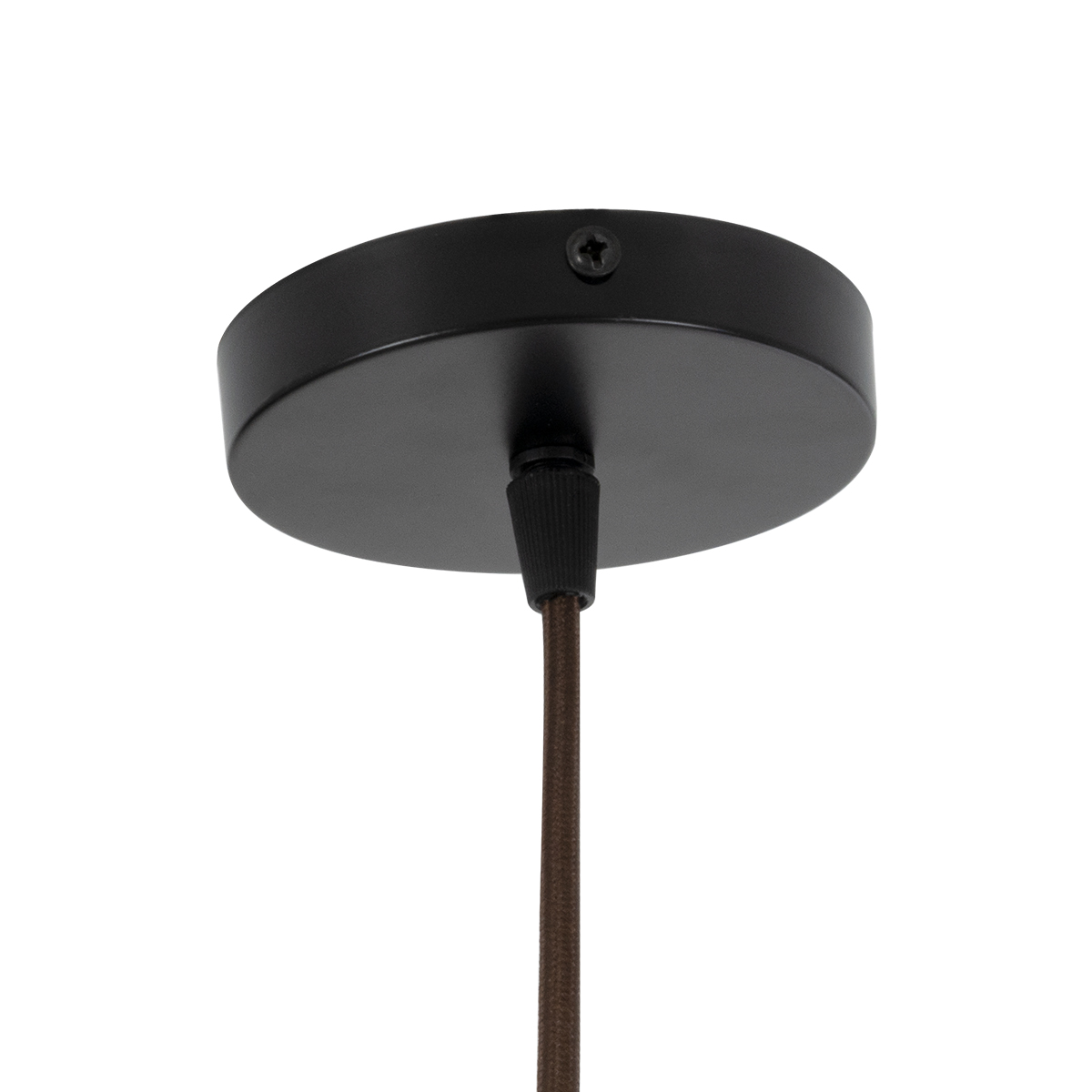 GloboStar® SALERNO 02079 Boho Κρεμαστό Φωτιστικό Πλέγμα Μονόφωτο 1 x E27 IP20 Πολύχρωμο Σχοινί - Μ50 x Π50 x Υ90cm