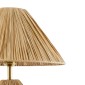 GloboStar® LUANA 02107 Boho Επιτραπέζιο Φωτιστικό Μονόφωτο 1 x E27 AC220-240V IP20 - Φ40 x Υ50cm - Μπεζ Καφέ Φυσική Ράφια Άχυρο Καπέλο