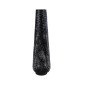 GloboStar® MAMIZU 02110 Boho Επιδαπέδιο Φωτιστικό Μονόφωτο 1 x E27 IP20 Μαύρο Ξύλο - Μ28 x Π28 x Υ93cm