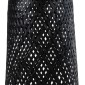 GloboStar® MAMIZU 02110 Boho Επιδαπέδιο Φωτιστικό Μονόφωτο 1 x E27 IP20 Μαύρο Ξύλο - Μ28 x Π28 x Υ93cm