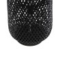 GloboStar® MAMIZU 02110 Boho Επιδαπέδιο Φωτιστικό Μονόφωτο 1 x E27 IP20 Μαύρο Ξύλο - Μ28 x Π28 x Υ93cm