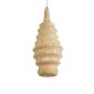 GloboStar® MAUI 02114 Boho Κρεμαστό Φωτιστικό Πλέγμα Μονόφωτο 1 x E27 IP20 Μπεζ Ξύλο - Μ30 x Π30 x Y77cm