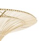 GloboStar® PALERMO 02153 Boho Φωτιστικό Οροφής Πλέγμα Μονόφωτο 1 x E27 IP20 Μπεζ Ξύλο - Μ100 x Π100 x Υ55cm