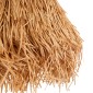 GloboStar® GUADELOUPE 02154 Boho Κρεμαστό Φωτιστικό Πλέγμα Μονόφωτο 1 x E27 IP20 Καφέ Ράφια - Μ50 x Π50 x Υ40cm
