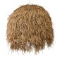 GloboStar® GUADELOUPE 02159 Boho Κρεμαστό Φωτιστικό Πλέγμα Μονόφωτο 1 x E27 IP20 Μπεζ Ράφια - Μ120 x Π120 x Υ100cm