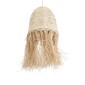 GloboStar® AREMBEPE 02178 Boho Κρεμαστό Φωτιστικό Πλέγμα Μονόφωτο 1 x E27 IP20 Μπεζ Ράφια - Μ34 x Π34 x Υ70cm