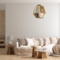 GloboStar® SALERNO 02187 Boho Κρεμαστό Φωτιστικό Πλέγμα Μονόφωτο 1 x E27 IP20 Πολύχρωμο Σχοινί - Μ50 x Π50 x Υ50cm