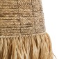 GloboStar® PORTOFERRAIO 02190 Boho Κρεμαστό Φωτιστικό Πλέγμα Μονόφωτο 1 x E27 IP20 Μπεζ Ράφια - Μ60 x Π60 x Υ120cm