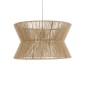 GloboStar® BISBEE 02204 Boho Κρεμαστό Φωτιστικό Πλέγμα Μονόφωτο 1 x E27 IP20 Μπεζ Σχοινί - Μ50 x Π50 x Υ28cm