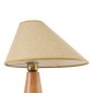 GloboStar® KAUAI 02229 Μοντέρνο Επιτραπέζιο Φωτιστικό Μονόφωτο 1 x E27 AC220-240V IP20 - Μ38 x Π30 x Υ48cm - Μπεζ Ξύλινο Καμπάνα