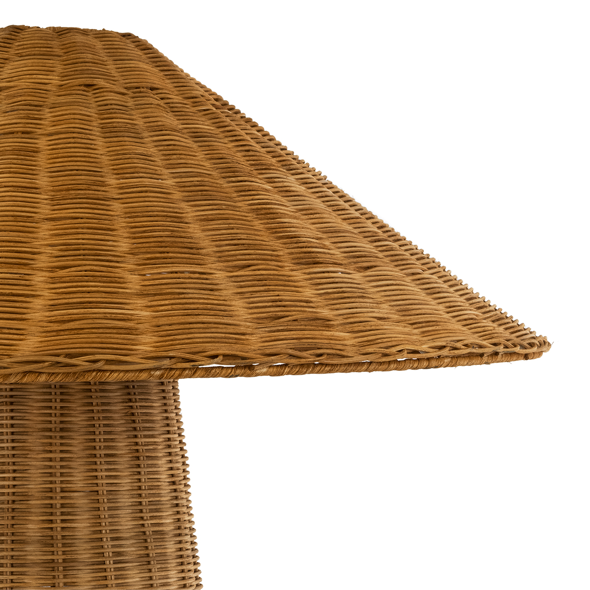 GloboStar® PERU 02235 Boho Επιδαπέδιο Φωτιστικό Μονόφωτο 1 x E27 IP20 Μπεζ Ξύλο - Μ73 x Π73 x Υ135cm