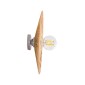 GloboStar® COLOMBO 02278 Boho Επιτοίχιο Φωτιστικό Απλίκα Μονόφωτο 1 x E27 IP20 Μπεζ Ράφια - Μ40 x Π40 x Υ9cm