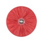 GloboStar® COLOMBO 02281 Boho Επιτοίχιο Φωτιστικό Απλίκα Μονόφωτο 1 x E27 IP20 Κόκκινη Ράφια - Μ40 x Π40 x Υ9cm