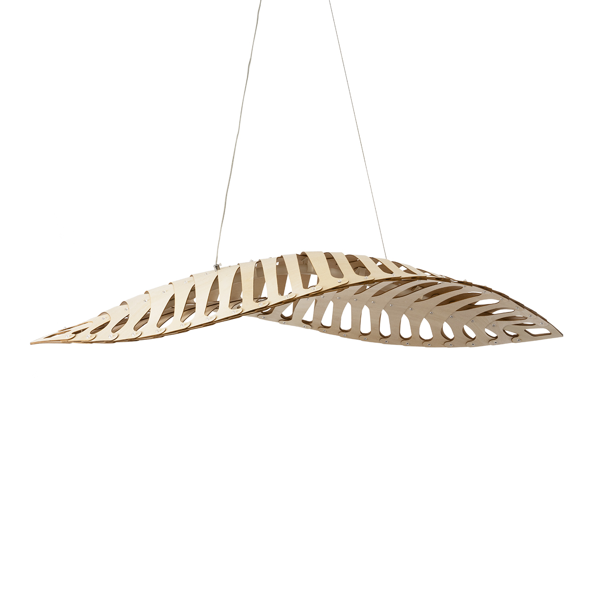 GloboStar® NANI 02285 Μοντέρνο Κρεμαστό Φωτιστικό Πλέγμα LED -W -lm -° AC 220-240V IP20 Φυσικό Λευκό 4500K Μπεζ Ξύλο - Μ48 x Π48 x Υ18cm - 2 Xρόνια Εγγύηση